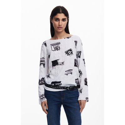 Desigual - Blouse à texture avec nœuds DESIGUAL