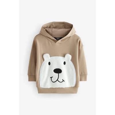 Sweat à capuche motif ours manches longues NEXT