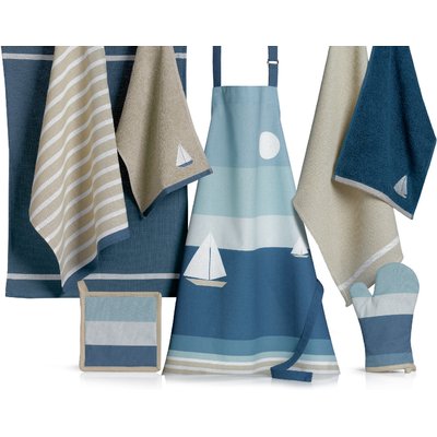Lot de torchons imprimés en coton, Regate C DESIGN HOME TEXTILE