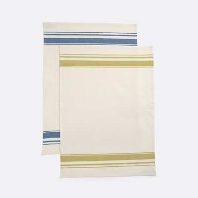 Confezione da 2 strofinacci in cotone a righe, Barjac LA REDOUTE INTERIEURS