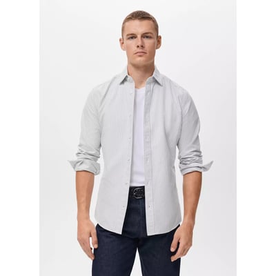 Chemise 100 % coton rayures MANGO MAN