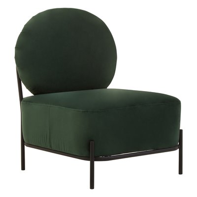 Low Retro Curve Velvet Accent Chair SO'HOME