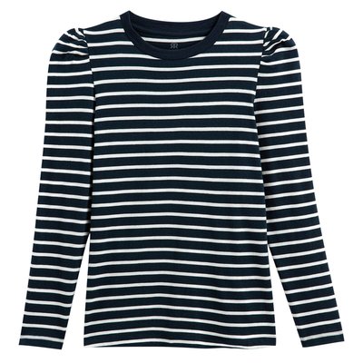 Футболка в полоску с круглым вырезом LA REDOUTE COLLECTIONS