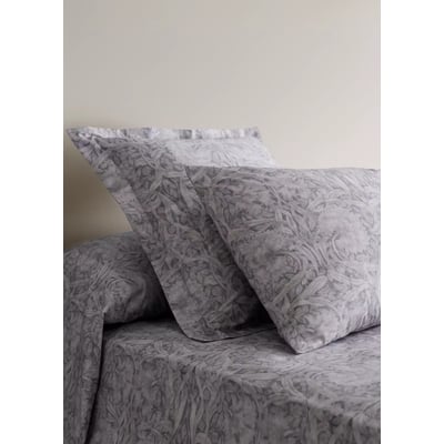 Taie d'oreiller percale de coton 200 fils imprimé fleur décorative MANGO HOME