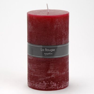 Bougie maxi cylindre bleu mer 10x17 cm sangria (lot de 6) AMADEUS