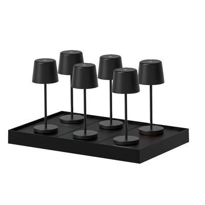Lot de 6 Lampes de table avec socle 6x KELLY MINI LUMISKY