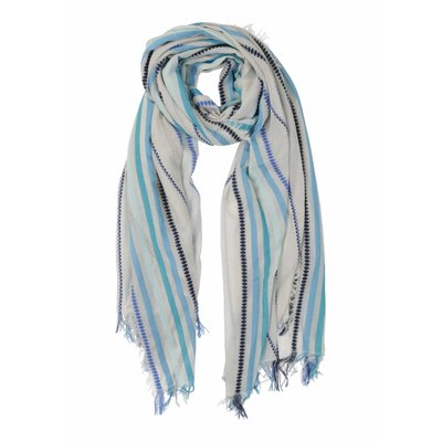 Foulard à rayures LA FEE MARABOUTEE