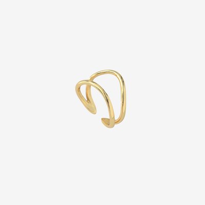 Bague ajustable plaquée or KATY CAROLINE NAJMAN