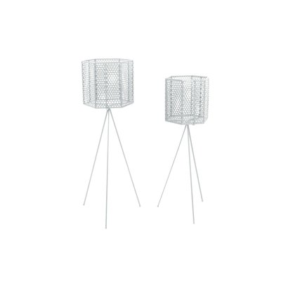 2 Cache-pots sur pieds en métal Mesh PRESENT TIME