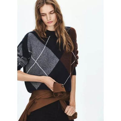 Pull maille losanges MANGO