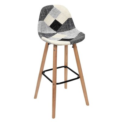 Lot De 2 Tabourets De Bar Patchwork  Clair DECORATIE
