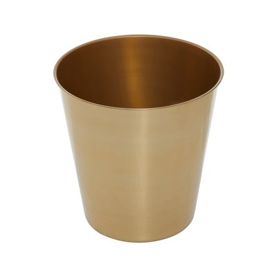 26cm Gold Metal Waste Bin SO'HOME
