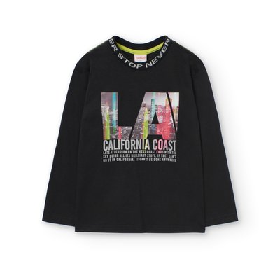 T-shirt en coton à manches longues BOBOLI
