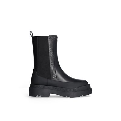Bottines noires a boucles et clous La Redoute