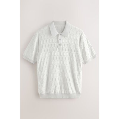 Polo 100 % coton à motif géométrique NEXT