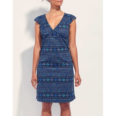 Robe coton imprimé col V sans manche OJANY LA FIANCÉE