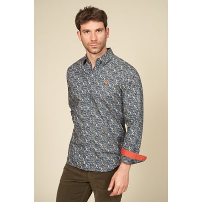 Chemise imprimée motif petites fleurs MCS