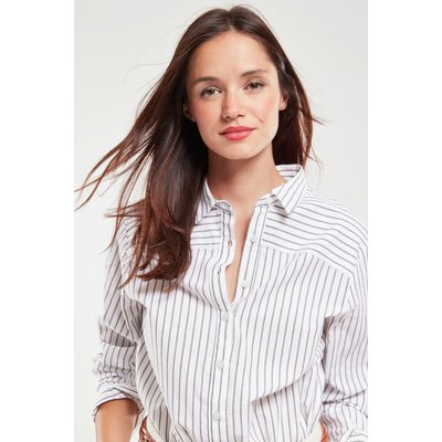 Chemise rayée en coton et lin ARMOR-LUX