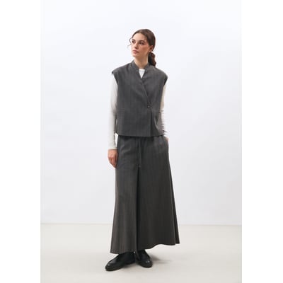 Pantalon large à rayures en flanelle HUMILITY