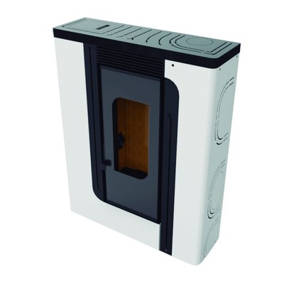 FM Poêle à granulés BP-300K 9,5kW Blanc-Noir FM BIOMASA