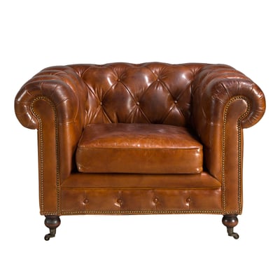 Fauteuil Chester en cuir ANGEL CERDA