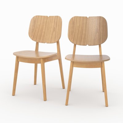 Lot de 2 chaises en bois - CLYDE RENDEZ-VOUS DÉCO
