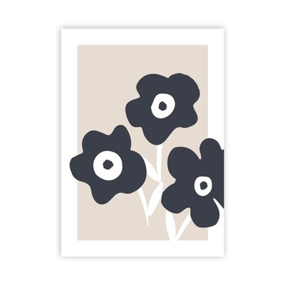 Affiche papier imprimé fleurs sans cadre LENA PANEL FUTURE HOME
