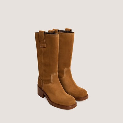 Bottes mi-hautes en cuir, BICHETTE JONAK