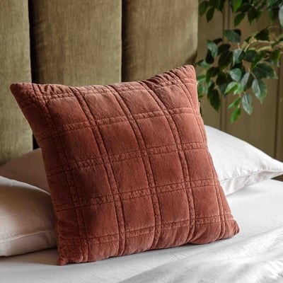 Cotton Velvet Quilted Cushion ÉDITÉ