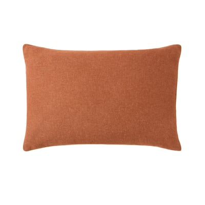 Taie d'oreiller unie en flanelle de coton, FRISSON ESSIX