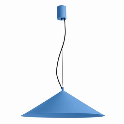 Suspension Acier Bleu LED 1 Fint EDEN