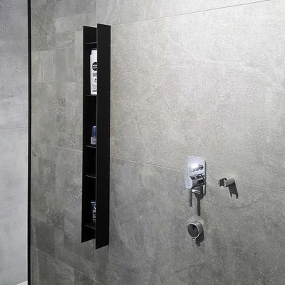 Полка металлическая вертикальная для ванной или кухни, 100 см SO'HOME