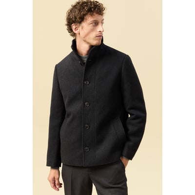 Manteau droit court col montant BONOBO