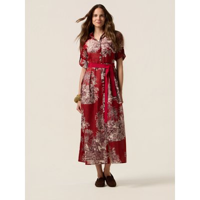 Robe CHEMISIER réalisée en mousseline de coton fraîche à motifs OLTRE