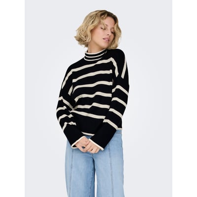 Pull col montant rayé ONLY