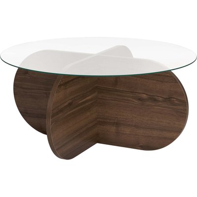 Table basse ronde en verre Aeris HANAH HOME