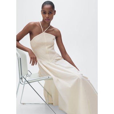 Robe à emmanchures américaines combinée MANGO