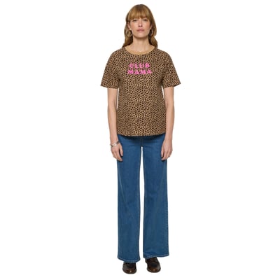 T-shirt de grossesse à message imprimé léopard en coton biologique* VERTBAUDET