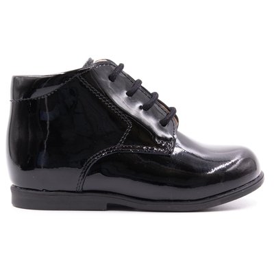 Bottines à lacet en cuir vernis BABY BONI&SIDONIE