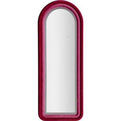 Miroir mural arche à LED cadre velours MODERN RECOLLECTION
