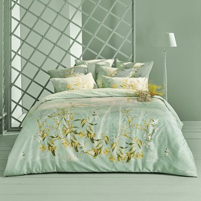 Housse de couette satin de coton 120 fils MIMOSAS D'ETE GARNIER-THIEBAUT