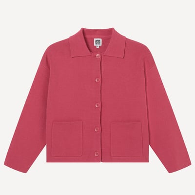 Gilet col polo, en fine maille LA REDOUTE COLLECTIONS