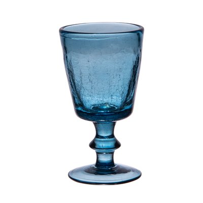 Verre à pied   craquelé 17 cl   (lot de 6)-LUSSAN TABLE PASSION