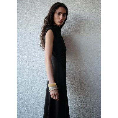 Robe évasée taille drapée MANGO