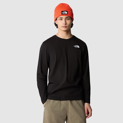 Red Box Cotton T-Shirt with Long Sleeves THE NORTH FACE
