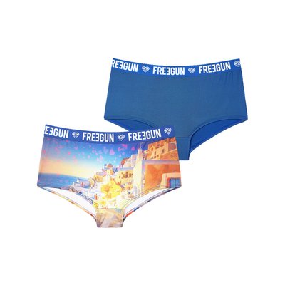 Lot de 2 Shorty microfibre FREEGUN