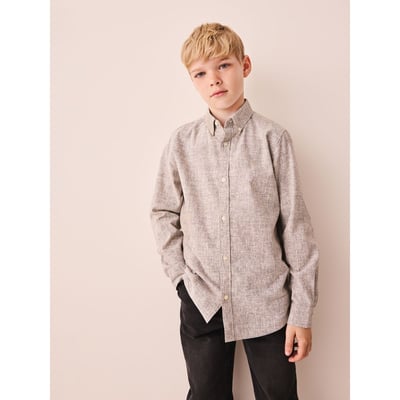 Chemise texturée à manches longues NEXT