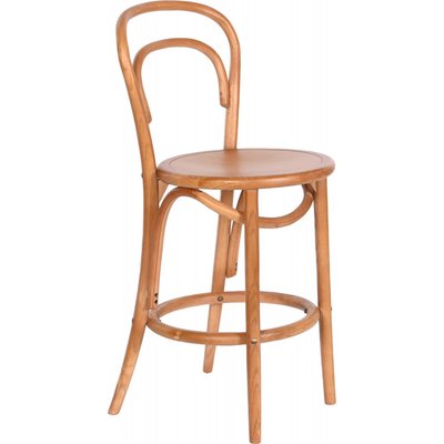 Chaise de bar en bois et rotin, Cottage RECOLLECTION