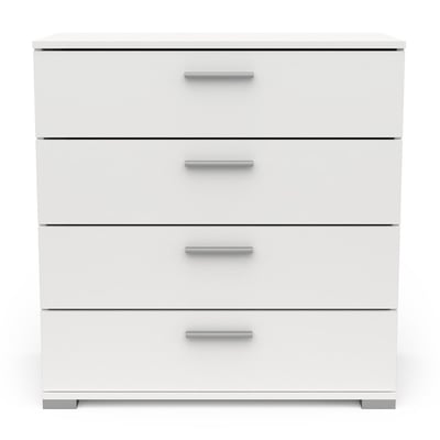 Commode 4 tiroirs blanc mat - L 79,7 cm CALICOSY