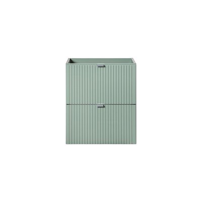 Meuble sous vasque à salle de bain tiroirs LINE REED GREEN STELLAMEUBLES